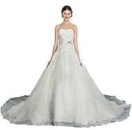 Belted Lace-Up Applique Sweetheart Organza/Satin  Dress