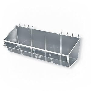 Click to buy Garage Pegboard: Azar 556114 13-Inch W Acrylic Bin for Pegboard/Slatwall from Amazon!