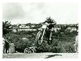 Husqvarna MX Motorcycle Artists Giclee Poster Print by Giovanni Perrone, 60x44