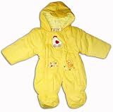Baby Schneeanzug Overall Schneeoverall Skianzug Wagenanzug Gr. 62 Gelb