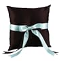 Hortense B. Hewitt Wedding Accessories Darling Duo, Ring Bearer Pillow, Brown and Turquoise