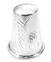 Large New Sterling Silver Classic Etched Sewing Thimble