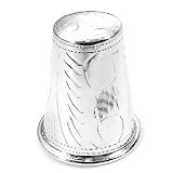 Large New Sterling Silver Classic Etched Sewing Thimble