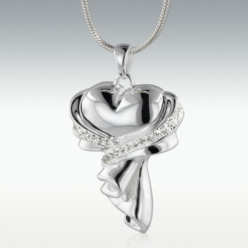 Wrapped in Love Sterling Silver Cremation Jewelry