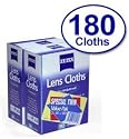 Zeiss-Pre-Moistened Lens Cloths, 180ct (2 Pack)