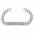 Men's Stainless Steel ID Bracelet, 8.75''