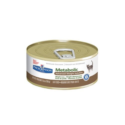 Hill's Prescription Diet Feline Metabolic Advanced Weight Solution Canned Cat Food, 5.5-oz, case of 24