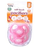Vital Baby Stage 1 Soft-Touch Pacifiers 2-Pack - pink, one size