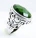 Barse Sterling Silver Oval Green Aventurine Ring