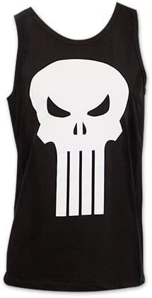 Punisher Skull Logo Tank - Black