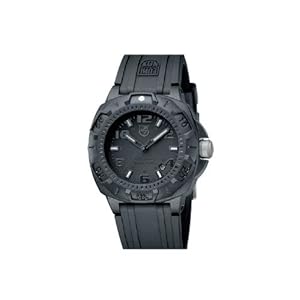Luminox Men's 0201.BO Black Rubber Quartz Watch with Black Dial Luminox Men's 0201.BO Black Rubber Quartz Watch with Black Dial