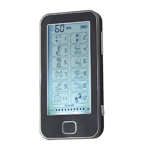 HealthmateForever 12 modes best Tens Handheld Electronic Pulse Massager Unit  for Electrotherapy Pain Management - Rechagable & Portable for neck shoulder lower back pain relief massager