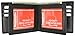 Mens Bifold Leather Wallet Middle Flaps Double ID Window NEW