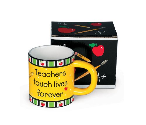 Teachers Touch Lives Forever Coffee Mug Great Teacher's Gift On Sale