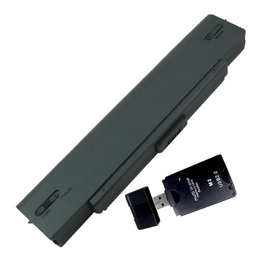Laptop Battery for Sony VAIO VGN-S91SVGN-S92PS/SVGN-S92PSYVGN-S92PSY1VGN-S92PSY2VGN-S92S/SVGN-S93PS/SVGN-S93PSY with ALL-IN-ONE Card Reader