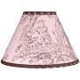 JoJo Designs Lamp Shade - Pink and Brown French Toile and Polka Dot