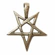 Pentagram Sterling Silver Pendant with Sterling Silver Necklace