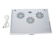 Metallic Painted Plastic USB Powered Cooler Pad with 3 Fans for Laptop Computer