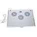 Metallic Painted Plastic USB Powered Cooler Pad with 3 Fans for Laptop Computer