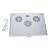 Metallic Painted Plastic USB Powered Cooler Pad with 3 Fans for Laptop Computer