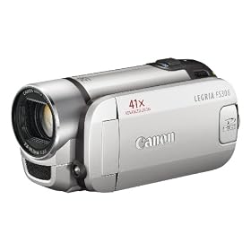 Canon LEGRIA FS306 Camcorder - Silver (37x Optical Zoom, 2.7 Inch Widescreen LCD)