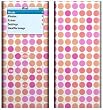 Peach Dots Design Decal Skin Sticker for Apple iPod nano 2G (2nd Generation) 2GB/ 4GB/ 8GB Player