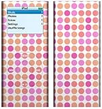 Peach Dots - Apple iPod nano 2G (2nd Generation) 2GB/ 4GB/ 8GB Protector Skin Decals - Faceplate Stickers