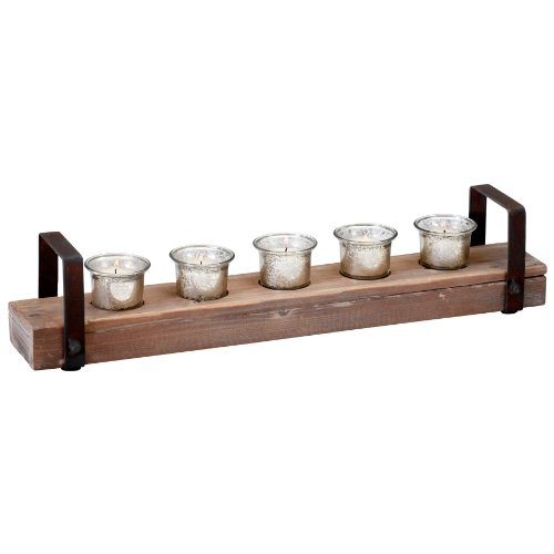 Clifton Rustic Reclaimed Chunky Candle Holder