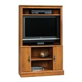 Corner TV Stand Entertainment Center - Oak Finish