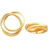 14K Gold Rolling Ring Sz 4