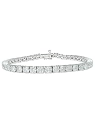 10k Gold 4-Prong Diamond Tennis Bracelet (10 cttw, I-J Color, I1-I2 Clarity)