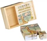 African Wooden 6 - in - 1 Puzzles ( Toy ) ( Toy ) - B0009J25MS