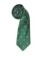 Carlo Visconti Corbata Flor de Lis (Verde / Celeste)