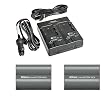 Nikon MH-19 Multi Battery AC/DC Charger with Two (2) Nikon EN-EL3e Rechargeable Li-ion Battery for Nikon D50, D70, D70s, D100, D80, D90, D200, D300s & D300 SLR Cameras
