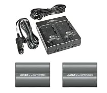 Nikon MH-19 Multi Battery AC/DC Charger with Two (2) Nikon EN-EL3e Rechargeable Li-ion Battery for Nikon D50, D70, D70s, D100, D80 and D200 SLR Cameras