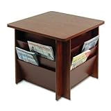 IMAGE OF Buddy Products 929816 Reception Table, Square, 23-1/4w x 23-1/4d x 21h, Mahogany