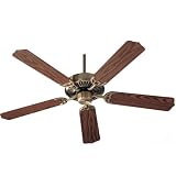 Quorum Fans 77525-4 52 Capri Traditional Energy Star Indoor Antique Brass Ceiling Fan