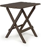 Camco 51886 Brown Large Quick Folding Adirondack Side Table