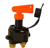 バッテリー 2極 キル スイッチ カット オフ 12V 24V 200A 汎用 脱着式 キャップ付 農機 建機 重機 除雪機 バイク バギー (キルスイッチ)