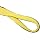 Mazzella EE4 Edgeguard Nylon Web Sling, Eye-and-Eye, Yellow, 4 Ply, Twist Eyes, Vertical Load Capacity