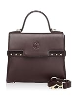 SEGOLENE Bolso asa de mano En Cuir (Café)