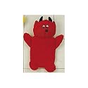 Red Devil HOT Water Bottle Plush Heat Pack Kids Spa