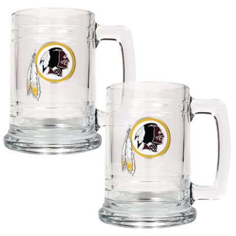 Washington Redskins Set of 2 Beer Mugs
