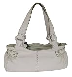 Cole Haan Village Soft Unit E/W Satchel Ivory Leather Purse