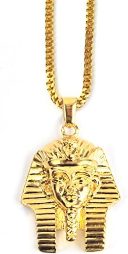 The Gold Gods Pharaoh Pendant Chain 18K Plated Gold Necklace