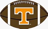 Tennessee Volunteers 3' 6 x 6' Football-Shaped Rug