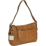 Tignanello Perfect 10 Smooth Leather Small Top Zip Handbag,Nut,one size