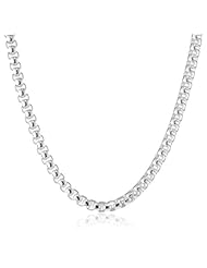 1AR by UnoAerre Electroplated Venetian Link Necklace, 16"