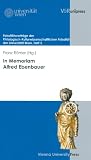 Produkt-Bild: In Memoriam Alfred Ebenbauer (Fakultatsvortrage der Philologisch-Kulturwissenschaftlichen)