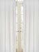 White Eyelet Window Treatment Panels -Set of 2
